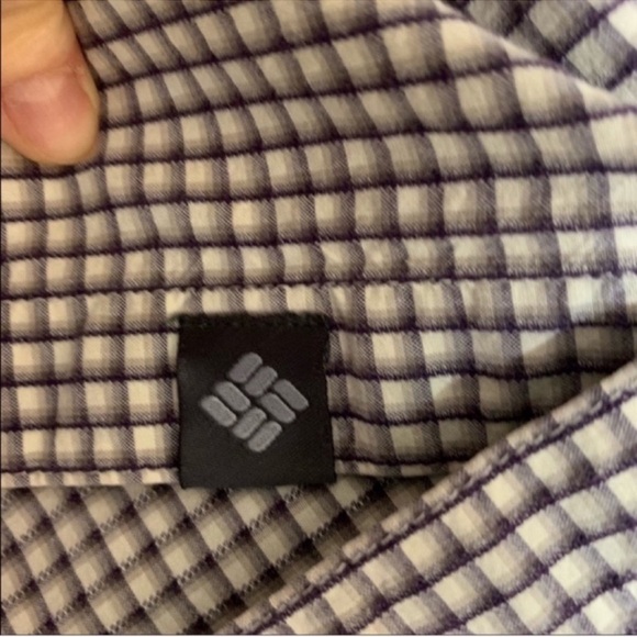 Columbia brown and cream plaid button down shirt - Picture 5 of 6